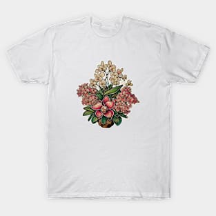 Orchid Wildflower Flora Bloom Vintage T-Shirt